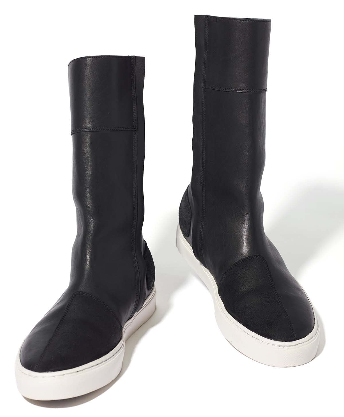 Amazon.co.jp: [Kadoya] ブーツスニーカー LEATHER HIGH SNEAKER M2
